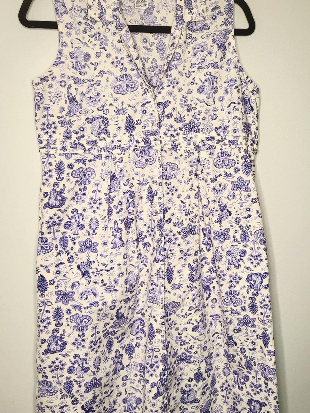 April Cornell Lavender Floral Renaissance Cottagecore Dress S
